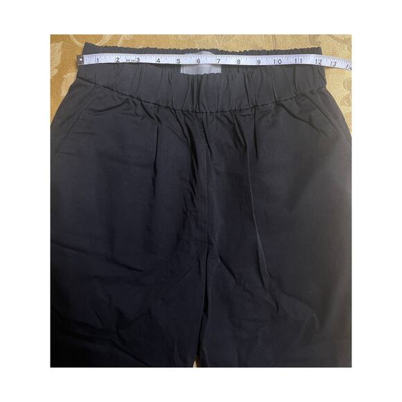 Everlane Size 2 Womens Pants Organic Cotton Black Pull On Stretch Elastic Waist - Picture 8 of 10